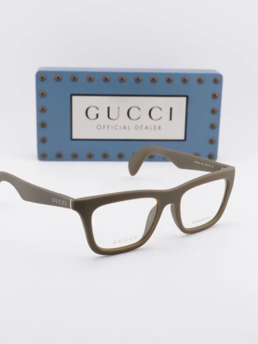 Gucci GG1933O 004 Square Eyeglasses 53mm - Military Green